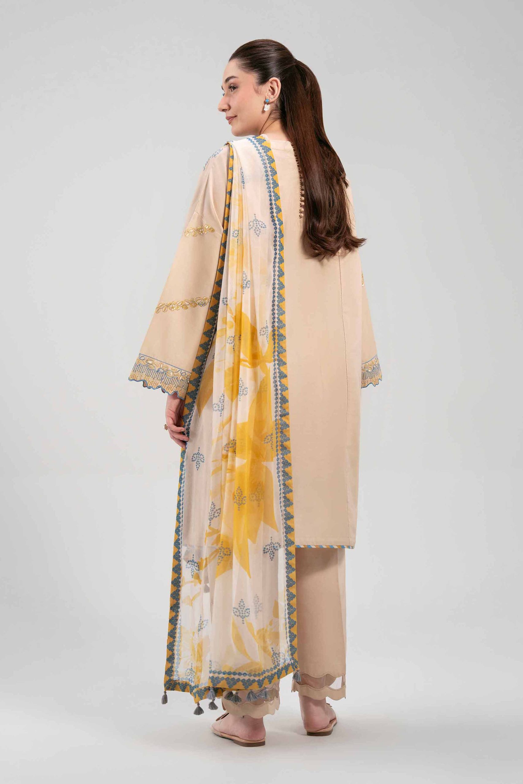 3 Piece - Digital Printed Embroidered Suit - 42601334 - Image 3
