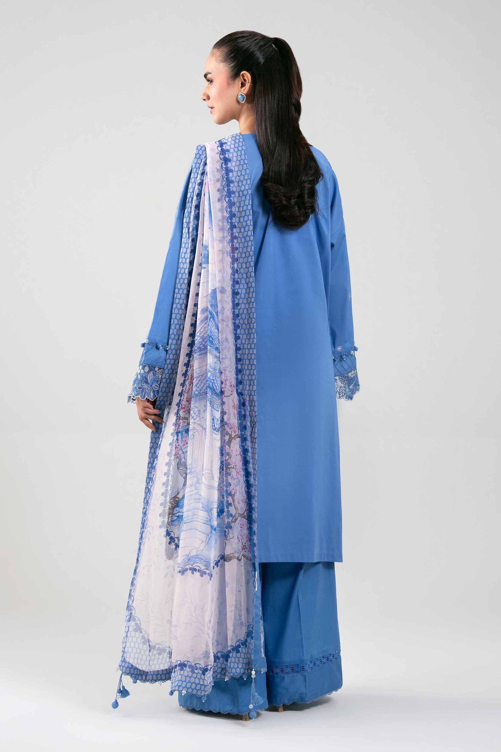 3 Piece - Digital Printed Embroidered Suit - 42601341 - Image 3
