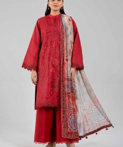 3 Piece - Digital Printed Embroidered Suit - 42601342