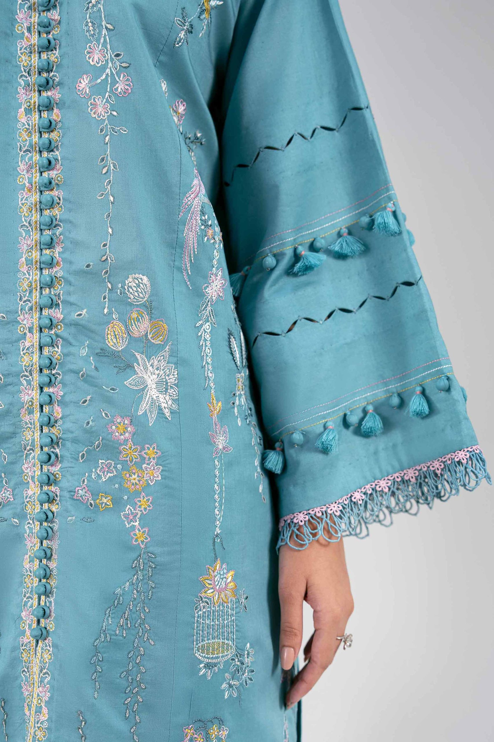 3 Piece - Digital Printed Embroidered Suit - 42601343 - Image 5