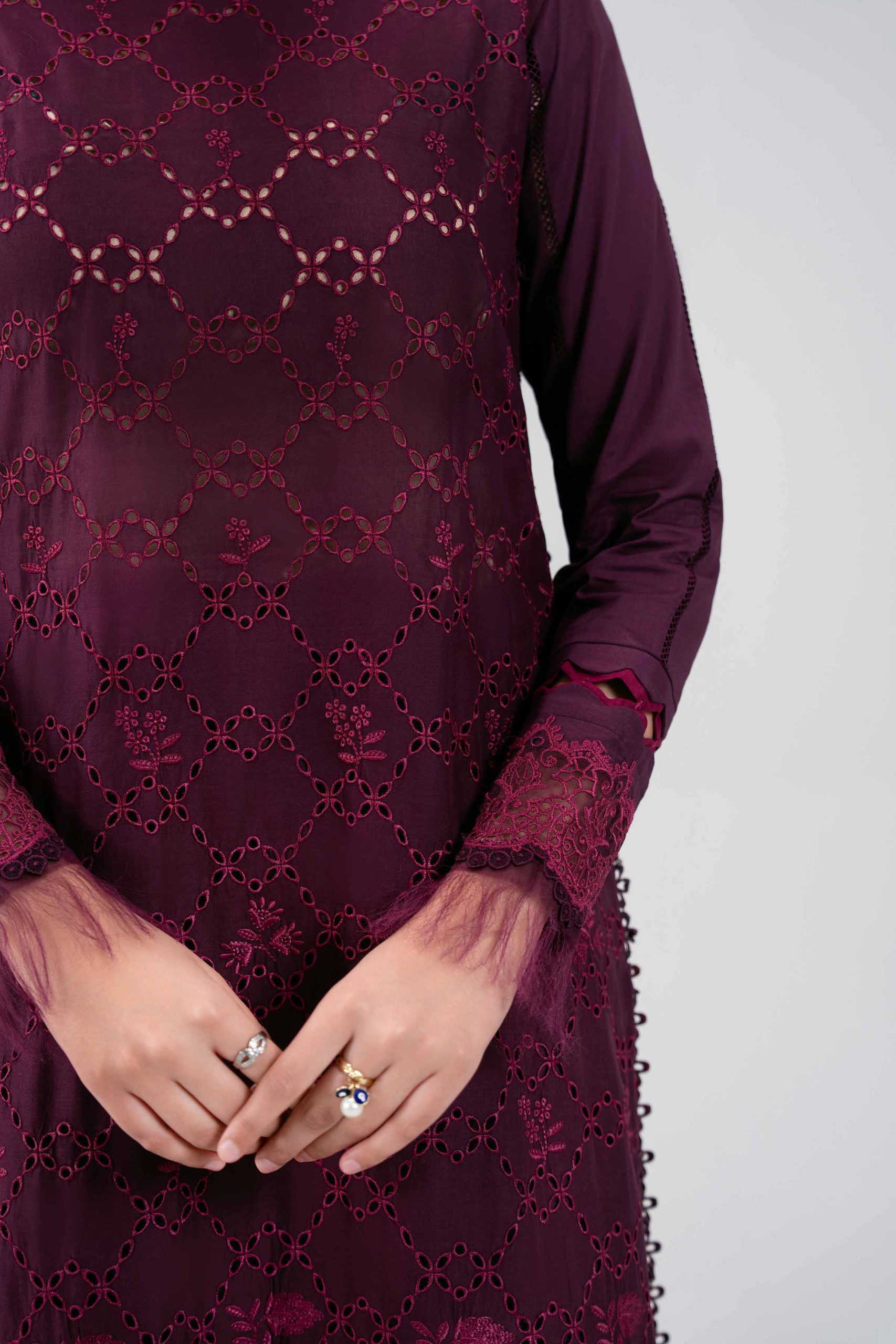 3 Piece - Digital Printed Embroidered Suit - 42601345 - Image 4