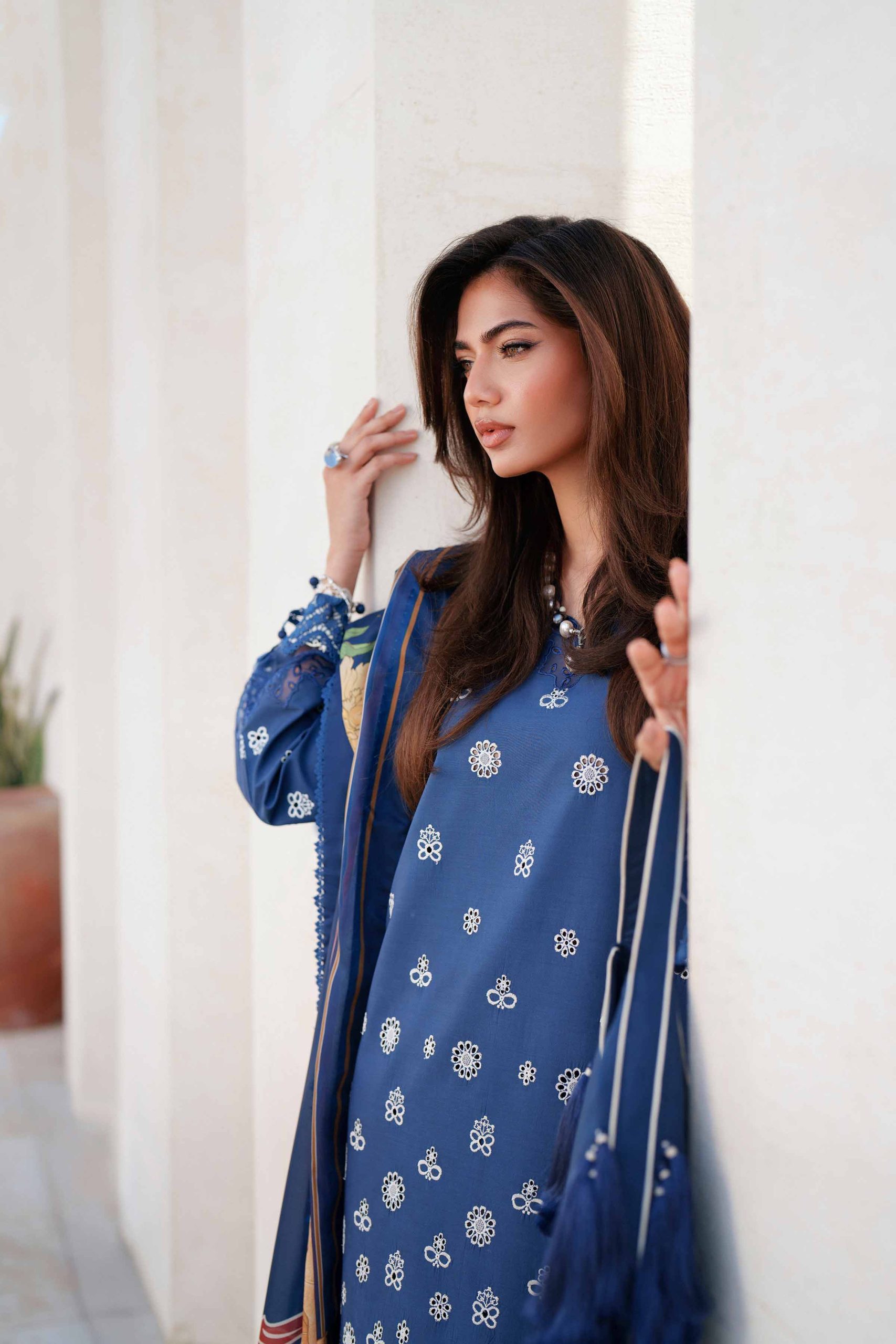 3 Piece - Digital Printed Embroidered Suit - 42601346 - Image 4