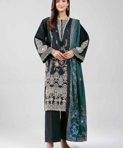 3 Piece - Digital Printed Embroidered Suit - 42601350