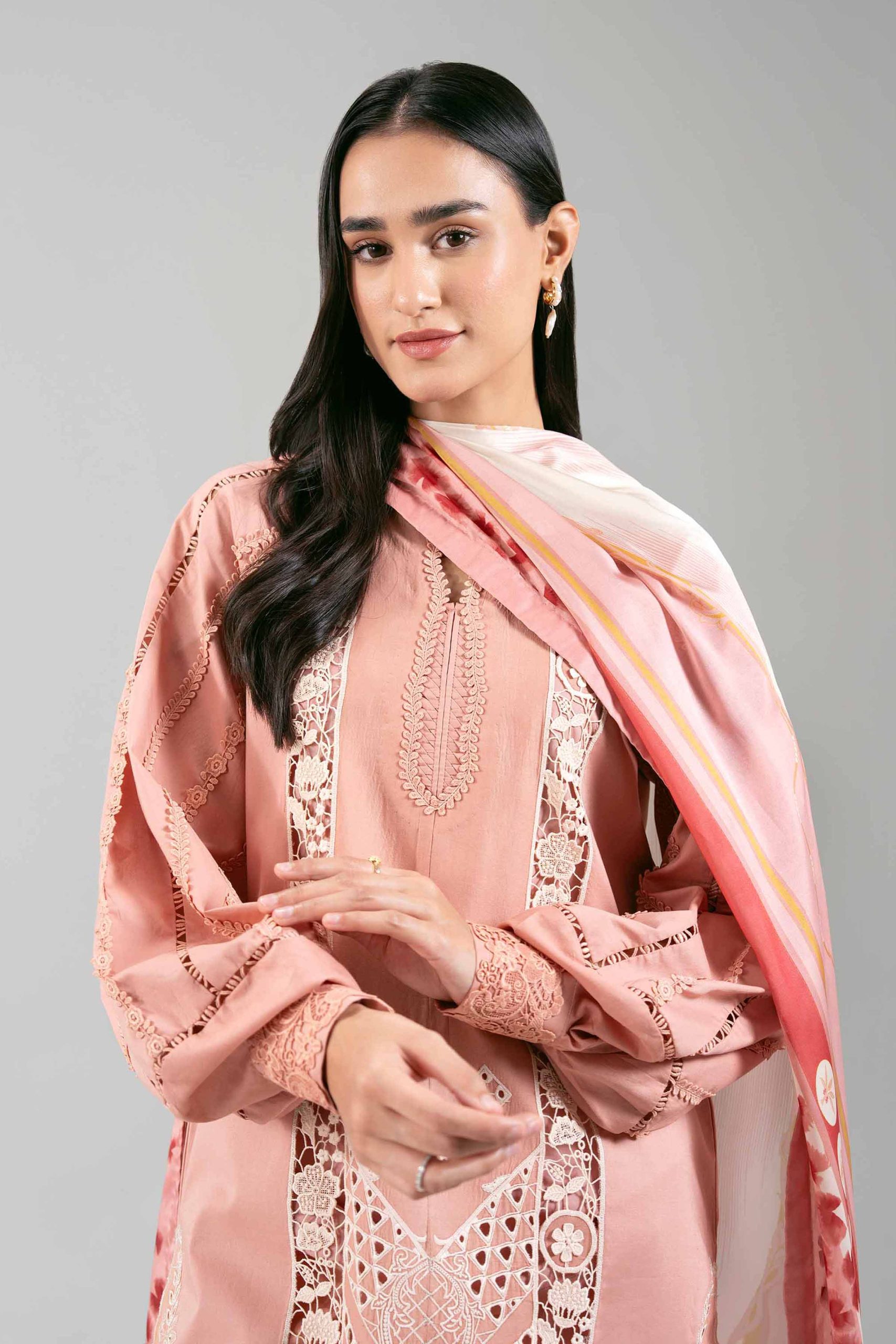 3 Piece - Digital Printed Embroidered Suit - 42601352 - Image 2