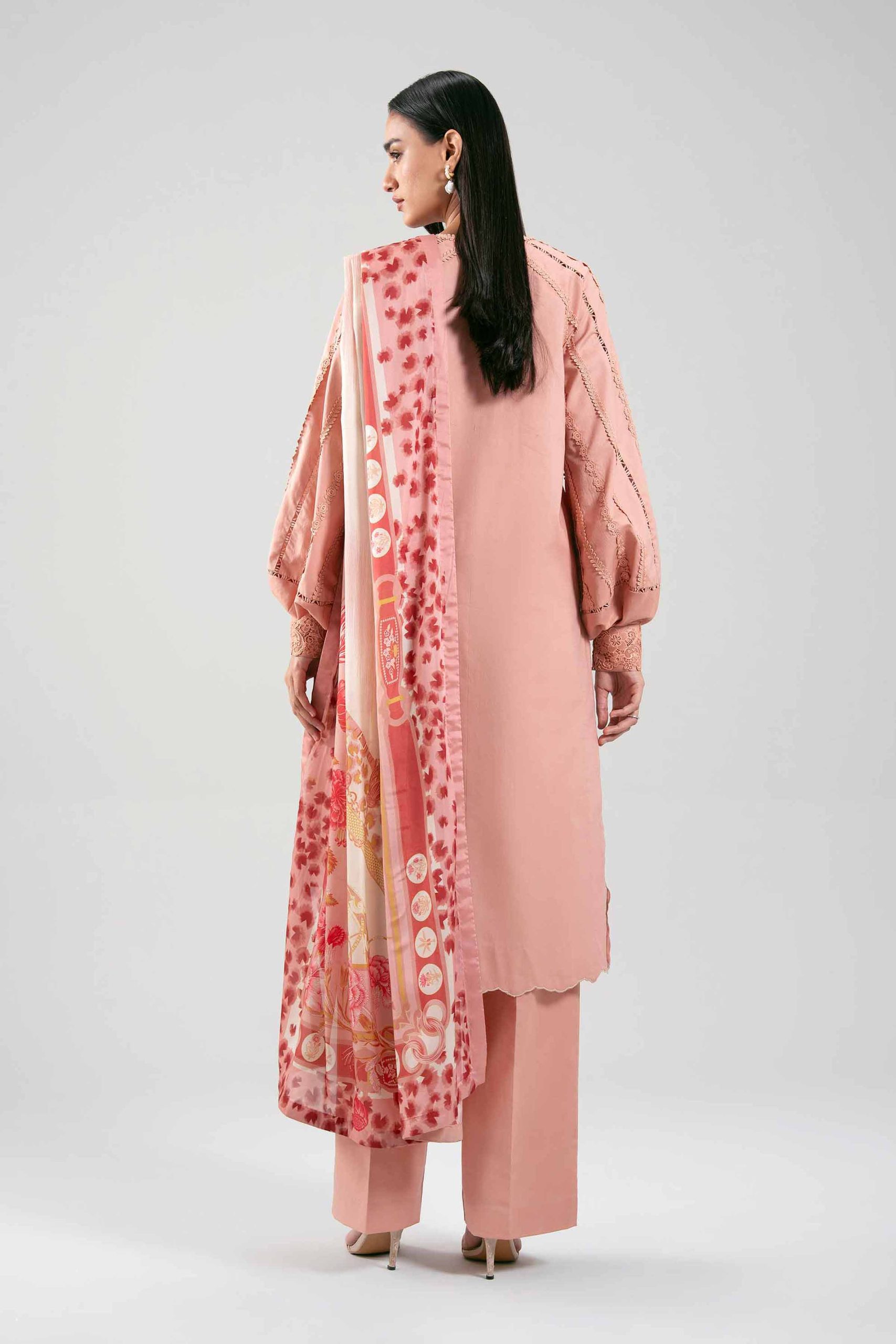 3 Piece - Digital Printed Embroidered Suit - 42601352 - Image 3