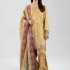 3 Piece - Digital Printed Embroidered Suit - 42601354