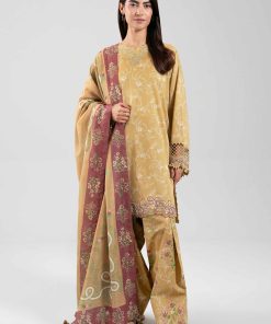 3 Piece - Digital Printed Embroidered Suit - 42601354