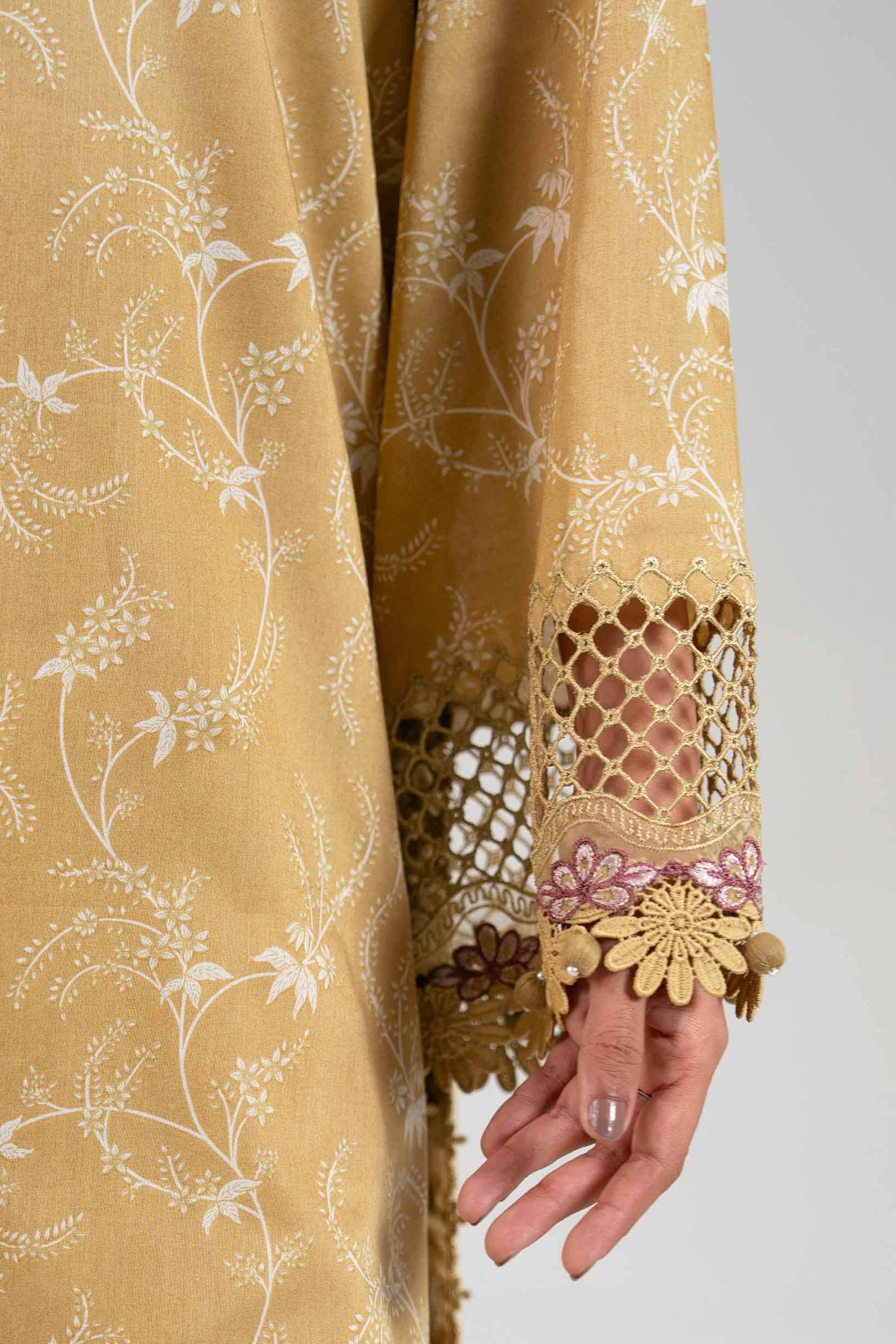 3 Piece - Digital Printed Embroidered Suit - 42601354 - Image 4