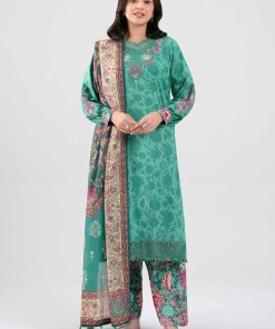 3 Piece - Digital Printed Embroidered Suit - 42601355