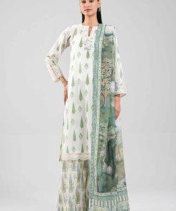 3 Piece - Digital Printed Embroidered Suit - 42601357