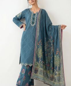 3 Piece - Digital Printed Embroidered Suit - 42601358