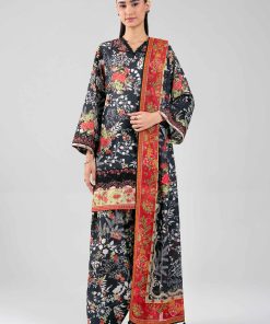 3 Piece - Digital Printed Embroidered Suit - 42601359