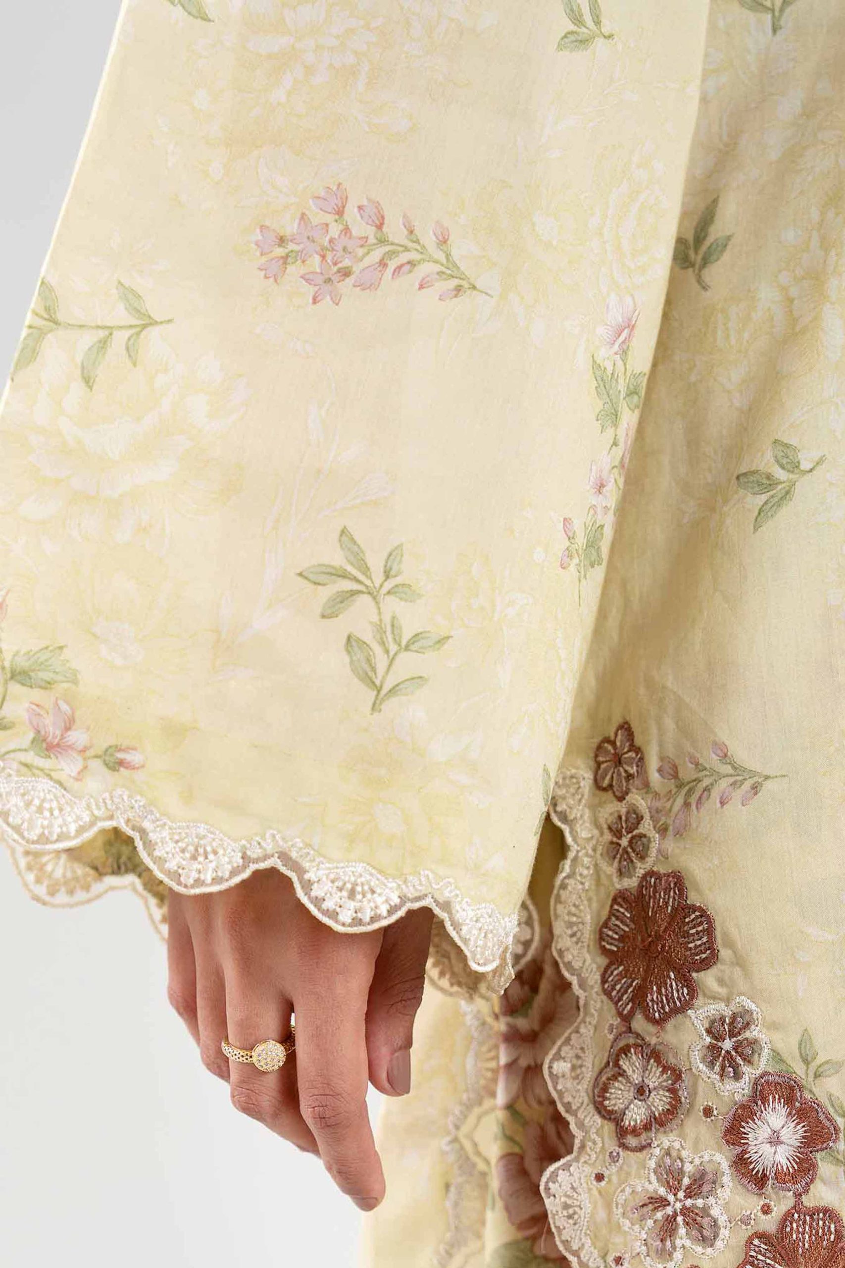 3 Piece - Digital Printed Embroidered Suit - 42601360 - Image 5