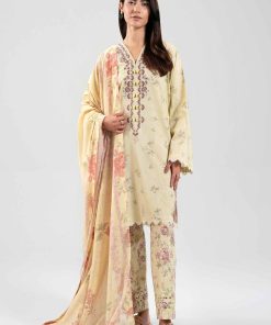 3 Piece - Digital Printed Embroidered Suit - 42601360