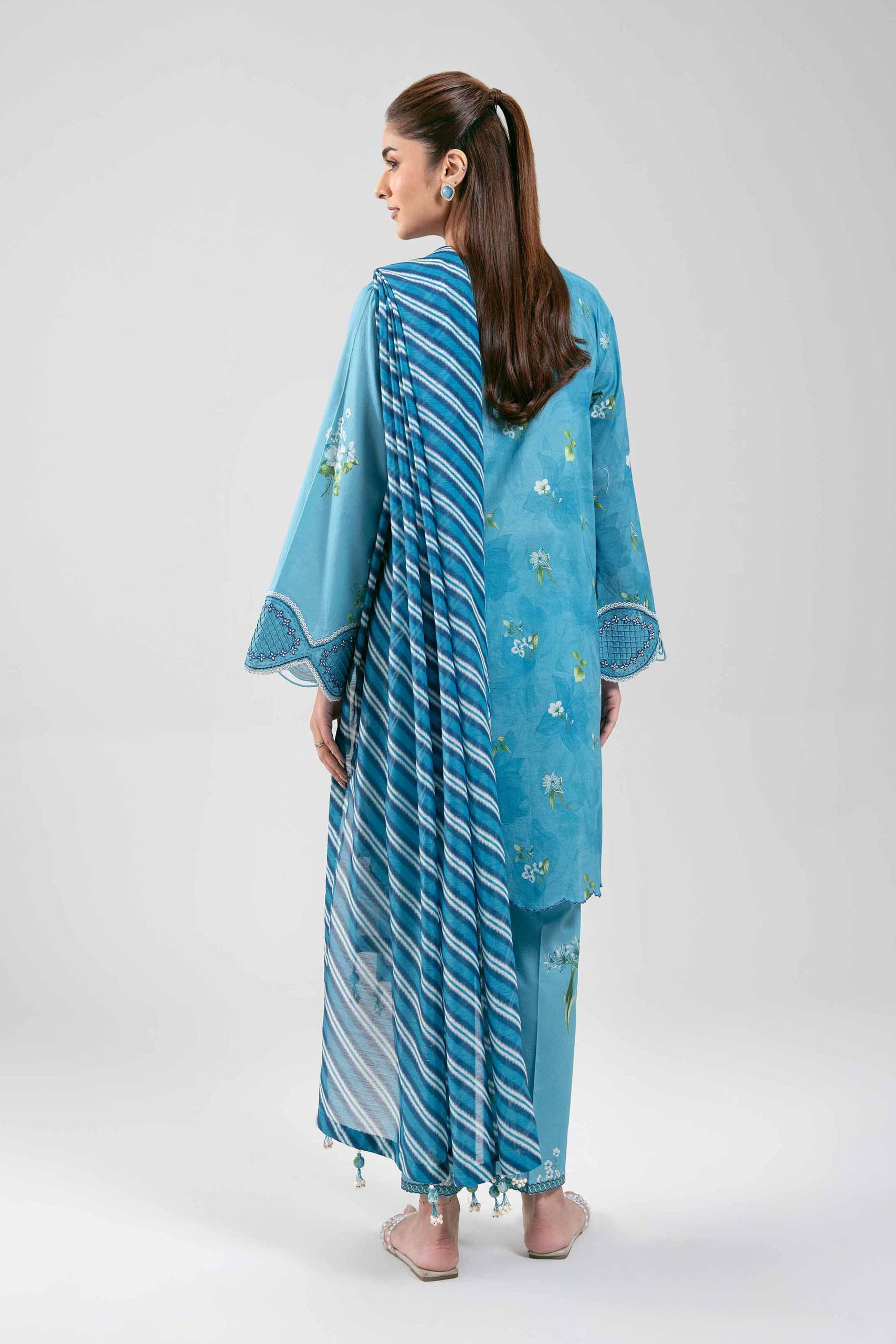 3 Piece - Digital Printed Embroidered Suit - 42601361 - Image 3