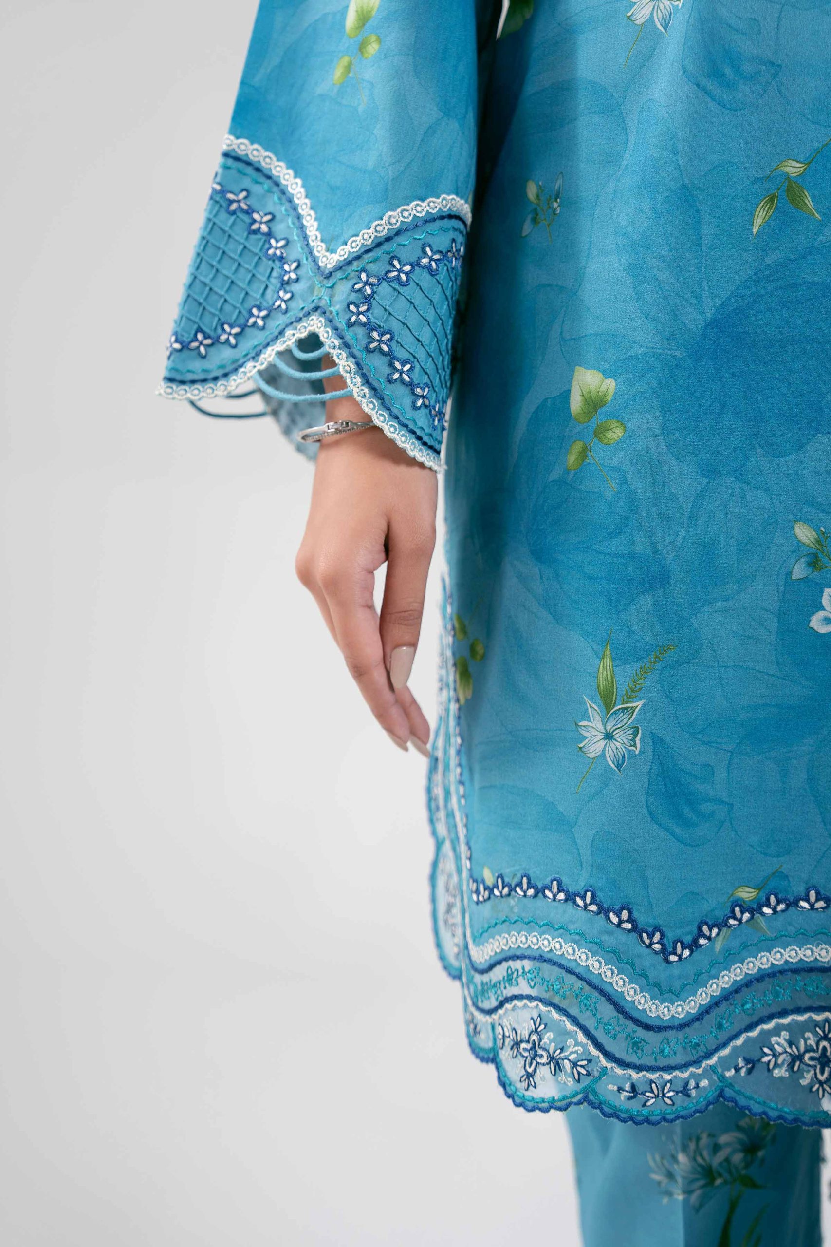 3 Piece - Digital Printed Embroidered Suit - 42601361 - Image 5