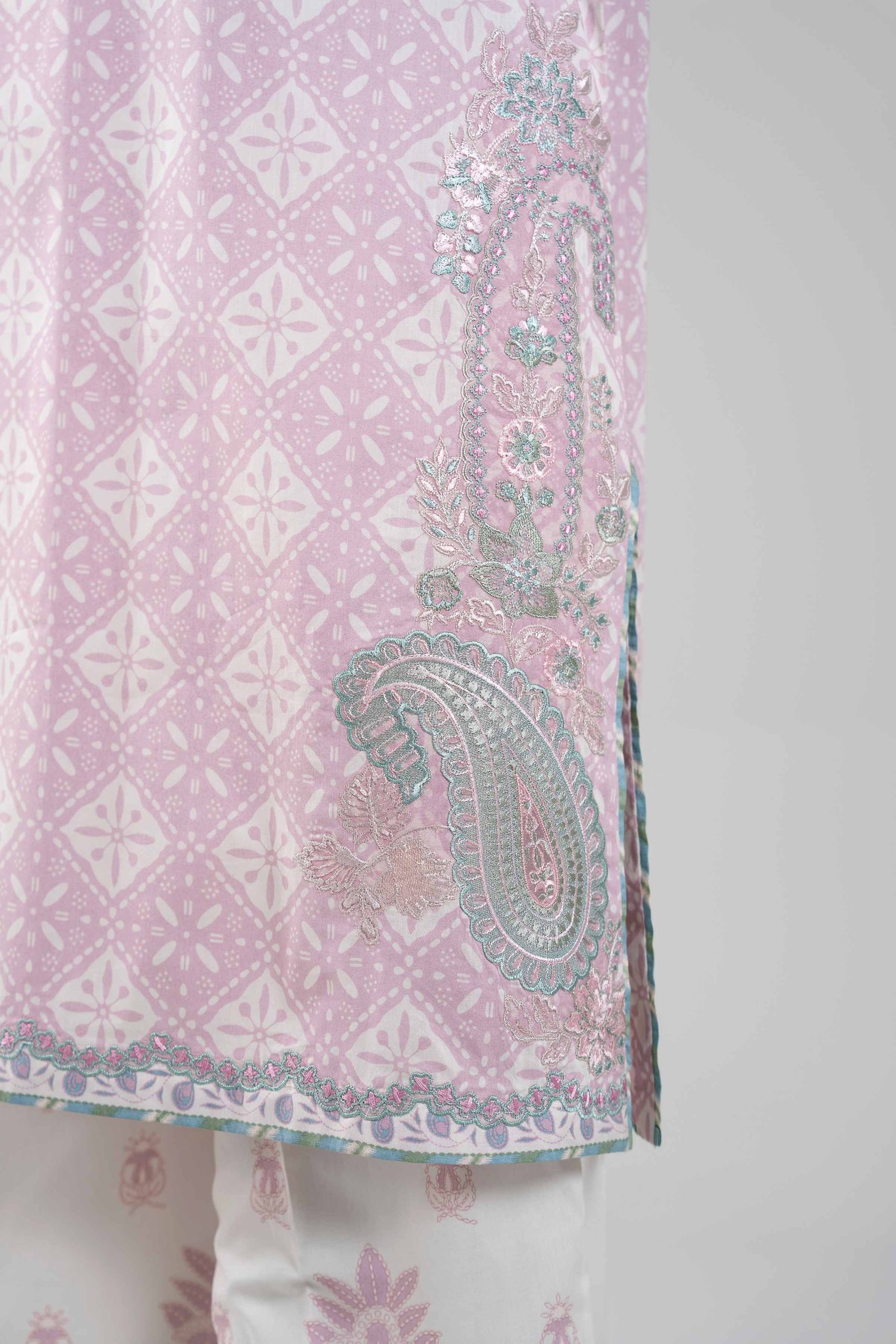 3 Piece - Digital Printed Embroidered Suit - 42601362 - Image 5