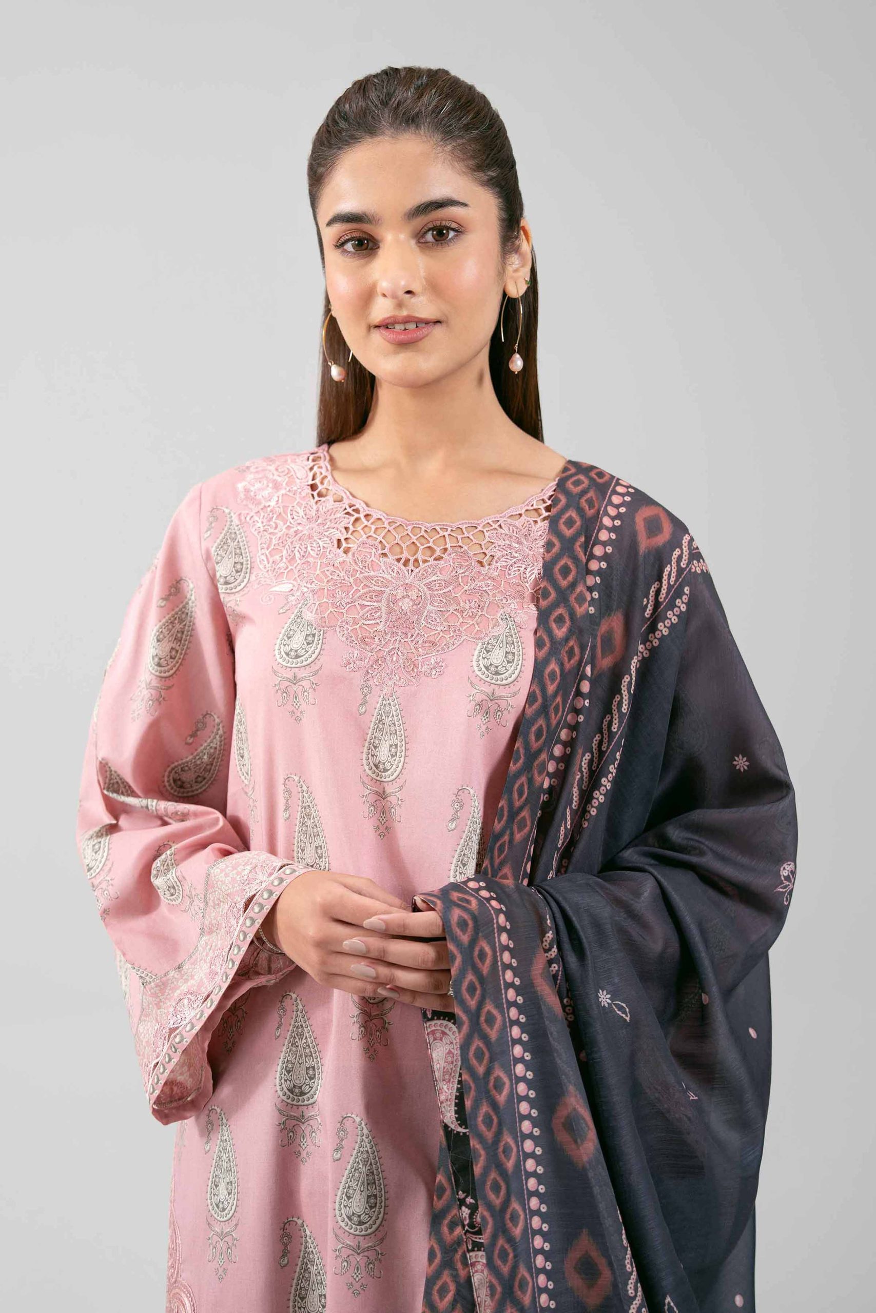 3 Piece - Digital Printed Embroidered Suit - 42601363 - Image 2