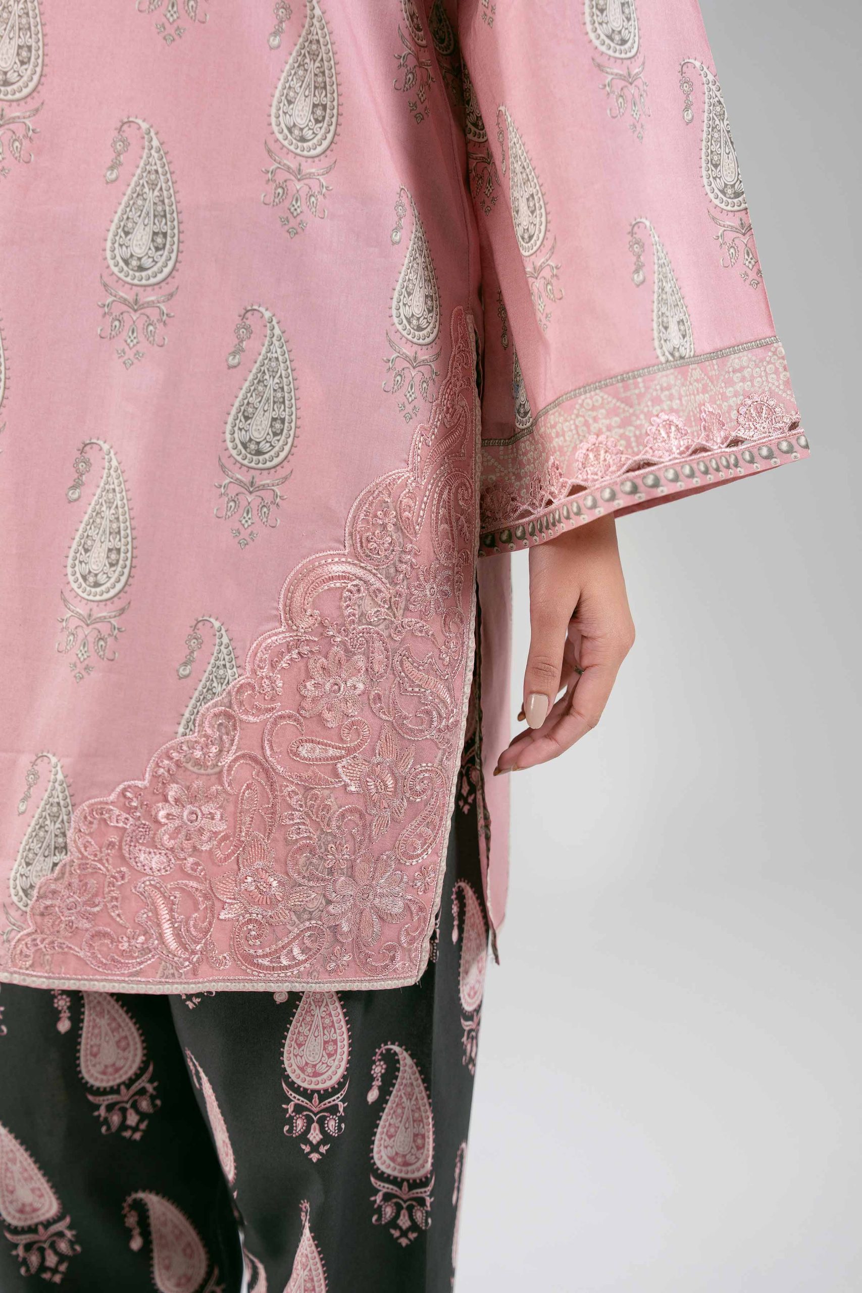 3 Piece - Digital Printed Embroidered Suit - 42601363 - Image 5