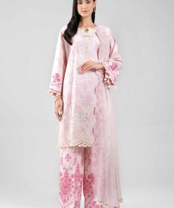 3 Piece - Digital Printed Embroidered Suit - 42601384