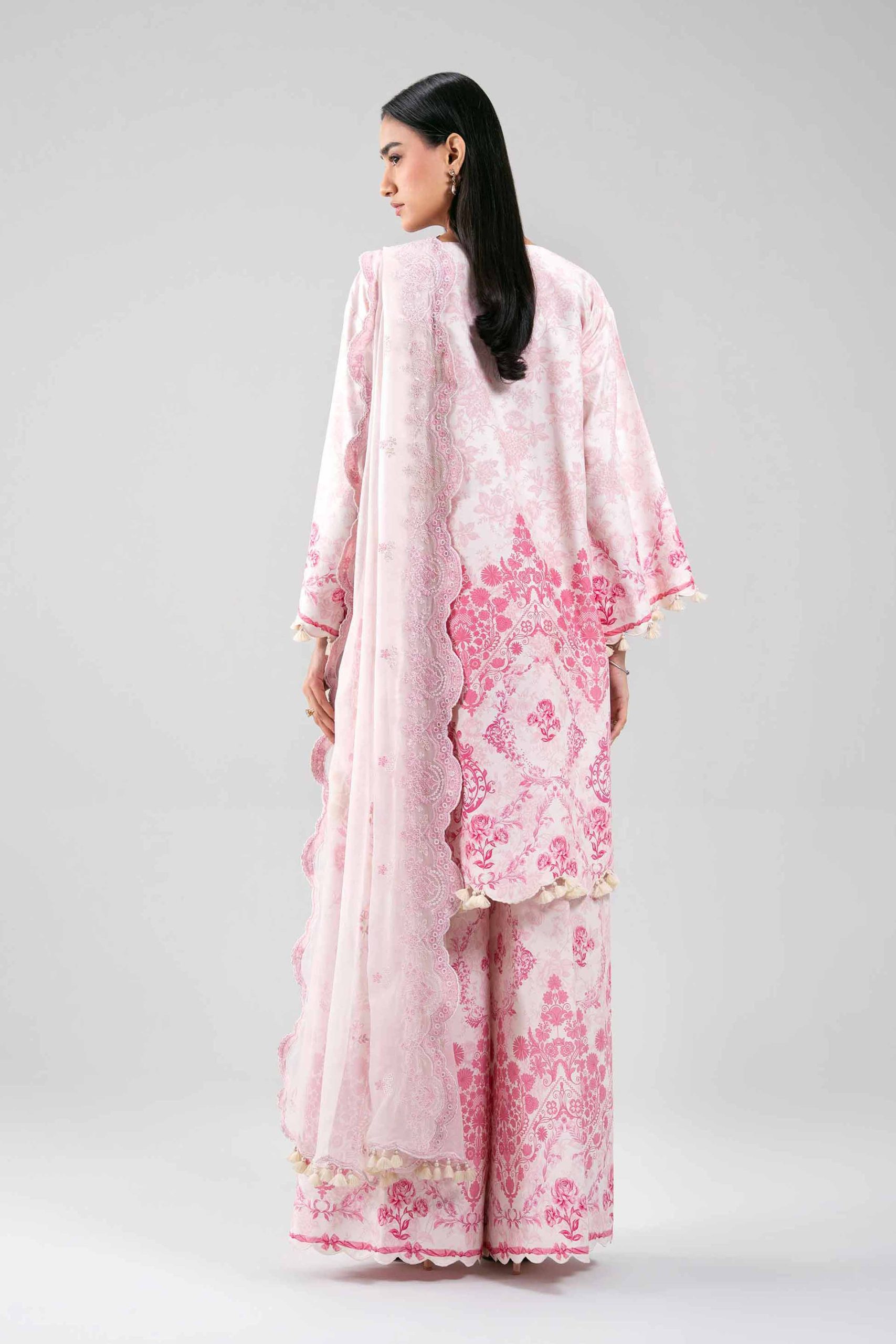 3 Piece - Digital Printed Embroidered Suit - 42601384 - Image 3