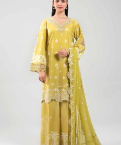3 Piece - Digital Printed Embroidered Suit - 42601386