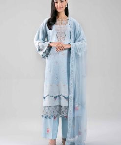 3 Piece - Digital Printed Embroidered Suit - 42601387