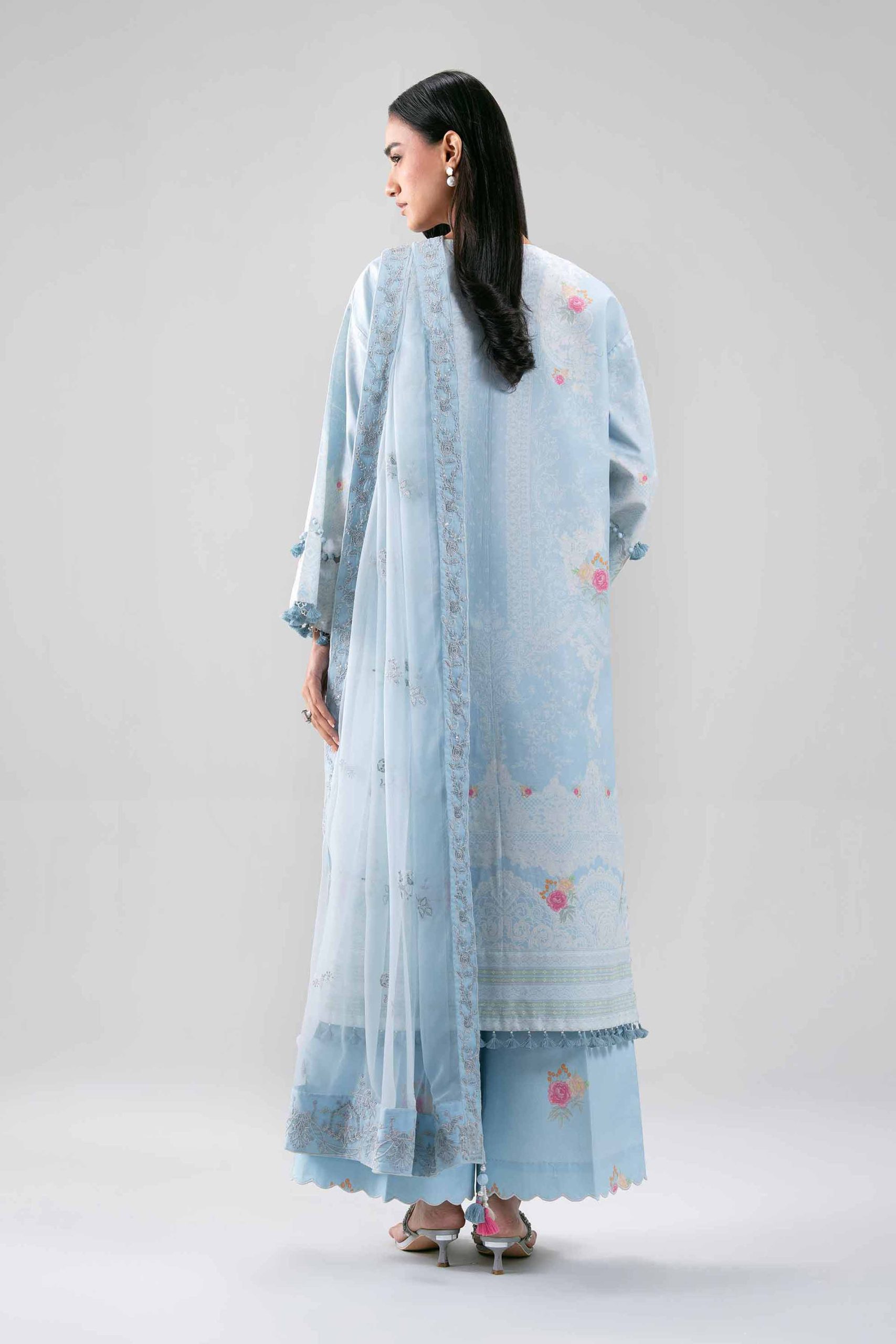 3 Piece - Digital Printed Embroidered Suit - 42601387 - Image 3