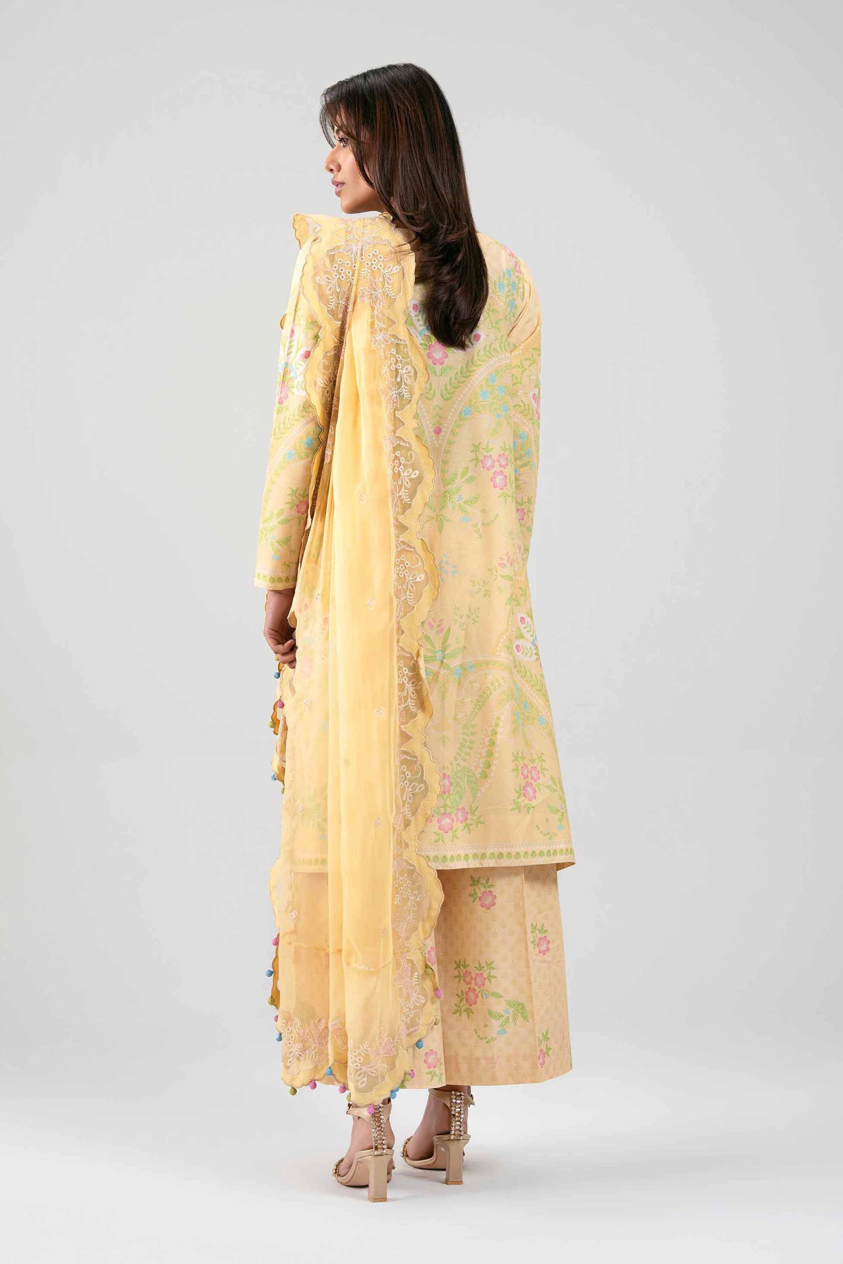 3 Piece - Digital Printed Embroidered Suit - 42601388 - Image 3