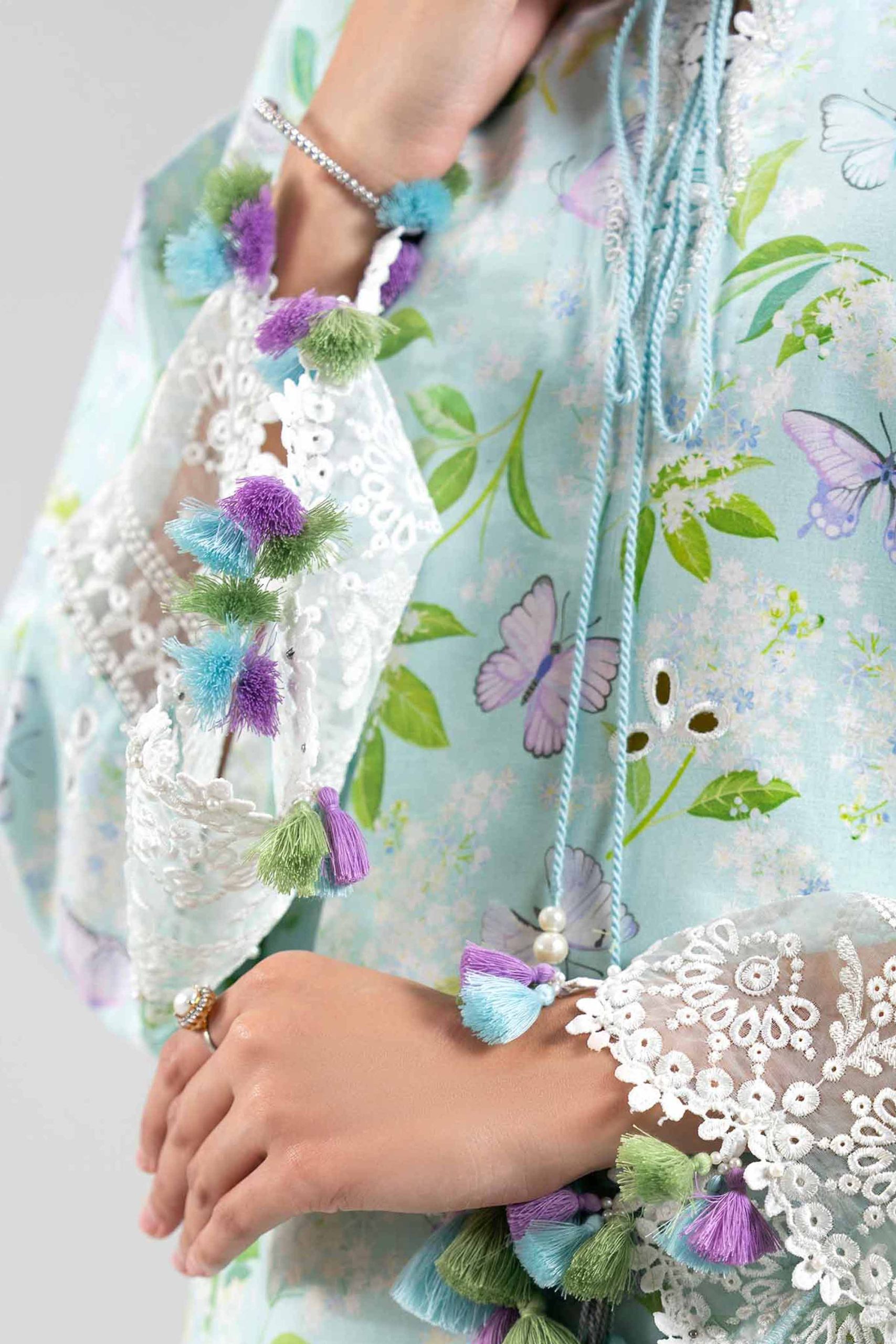 3 Piece - Digital Printed Embroidered Suit - 42601397 - Image 4