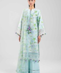 3 Piece - Digital Printed Embroidered Suit - 42601397
