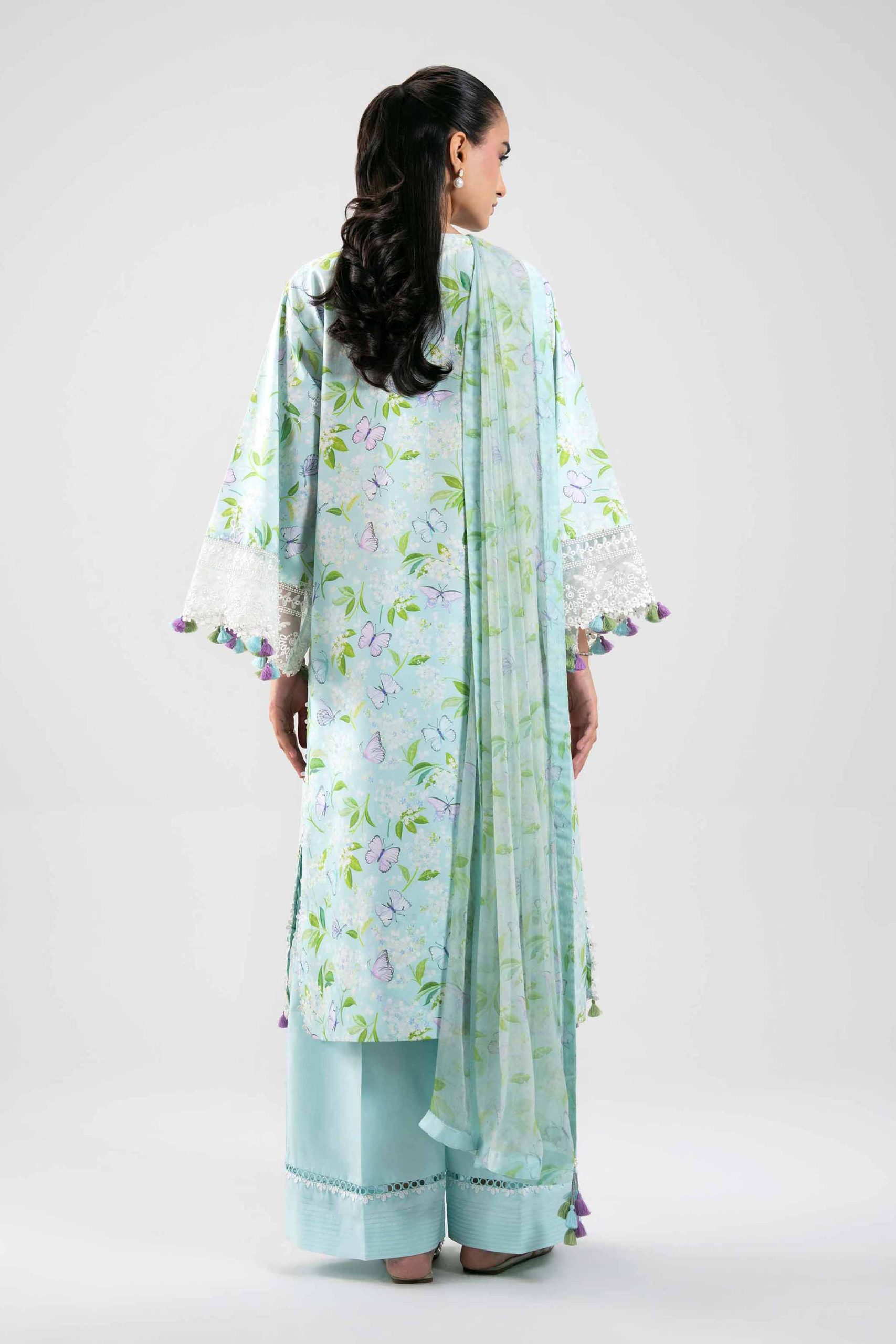 3 Piece - Digital Printed Embroidered Suit - 42601397 - Image 3