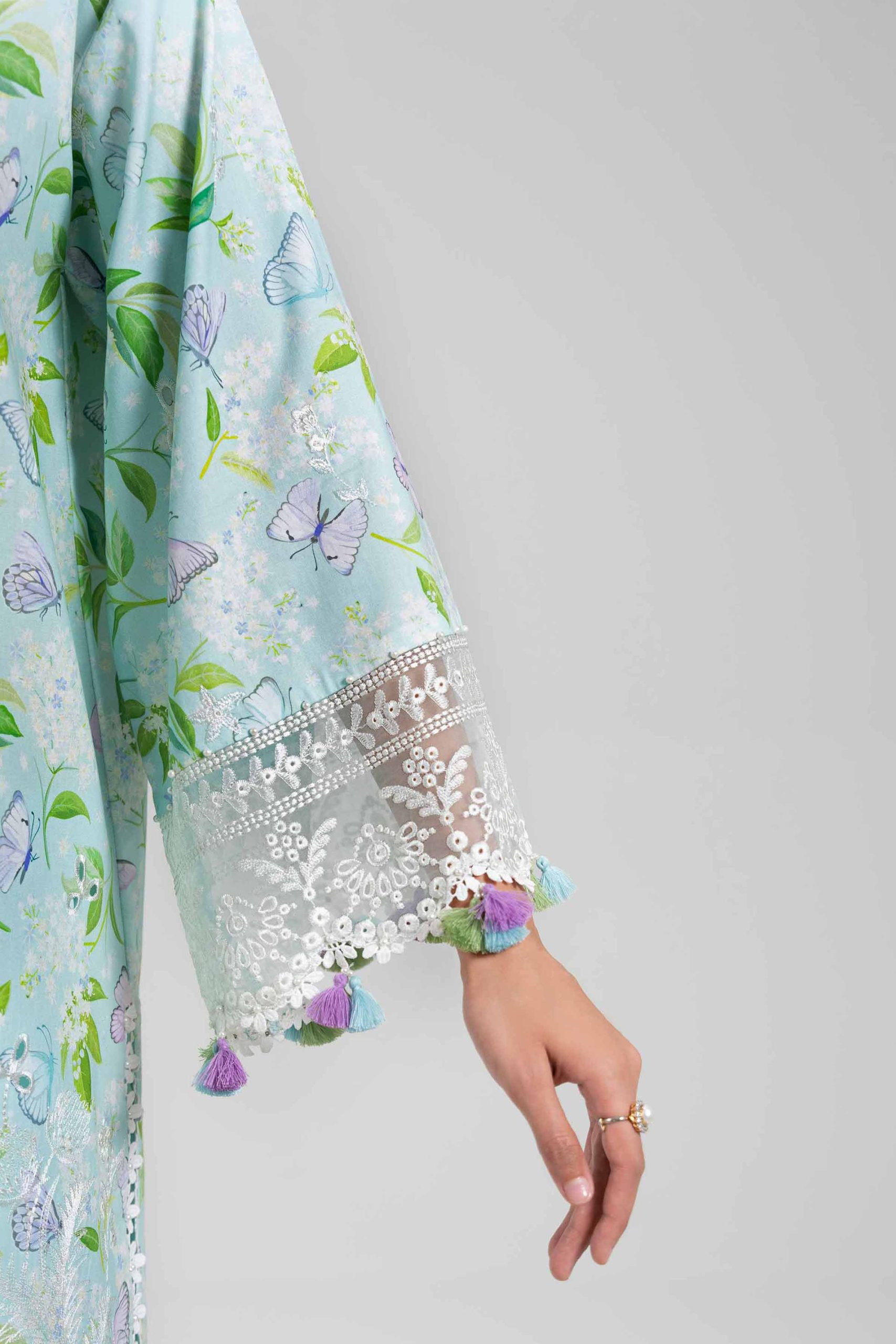 3 Piece - Digital Printed Embroidered Suit - 42601397 - Image 5