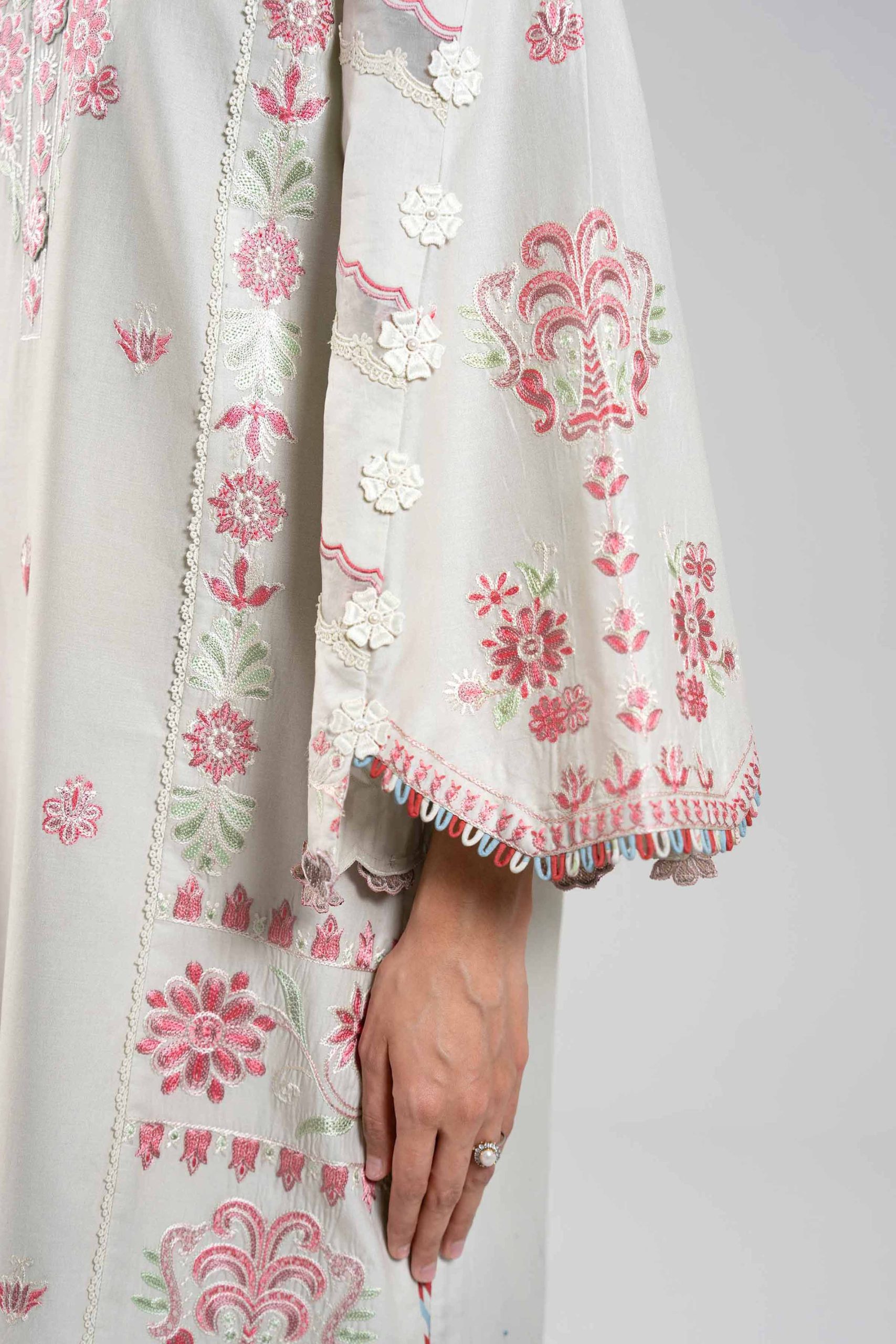 3 Piece - Digital Printed Embroidered Suit - 42601400 - Image 4