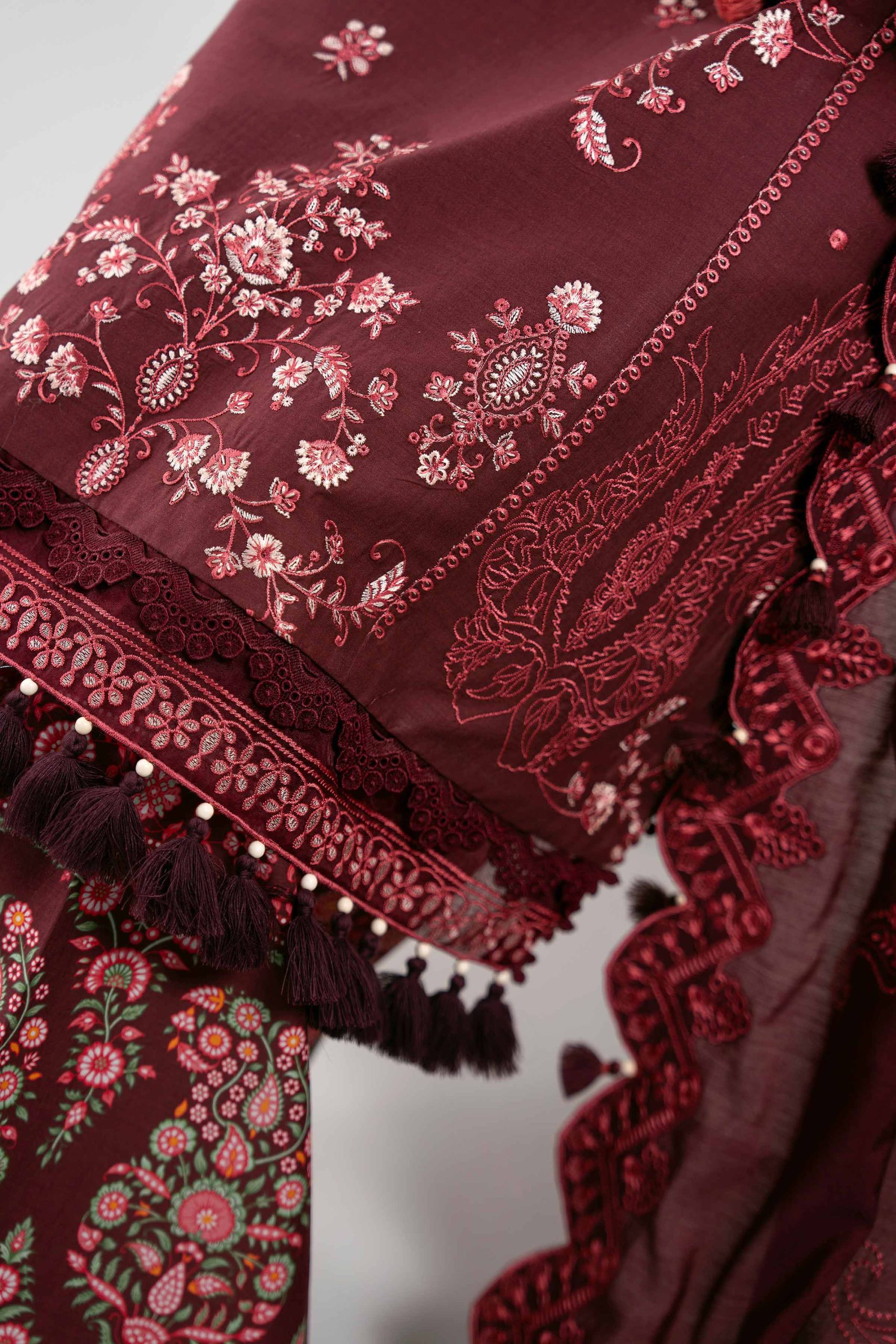 3 Piece - Digital Printed Embroidered Suit - 42601401 - Image 5
