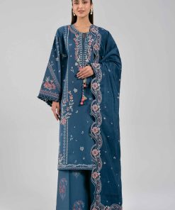 3 Piece - Digital Printed Embroidered Suit - 42601403
