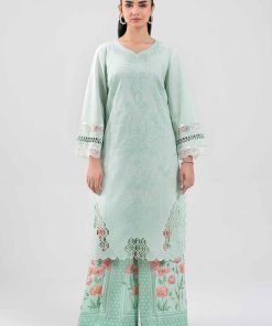2 Piece - Digital Printed Embroidered Suit - 42601414