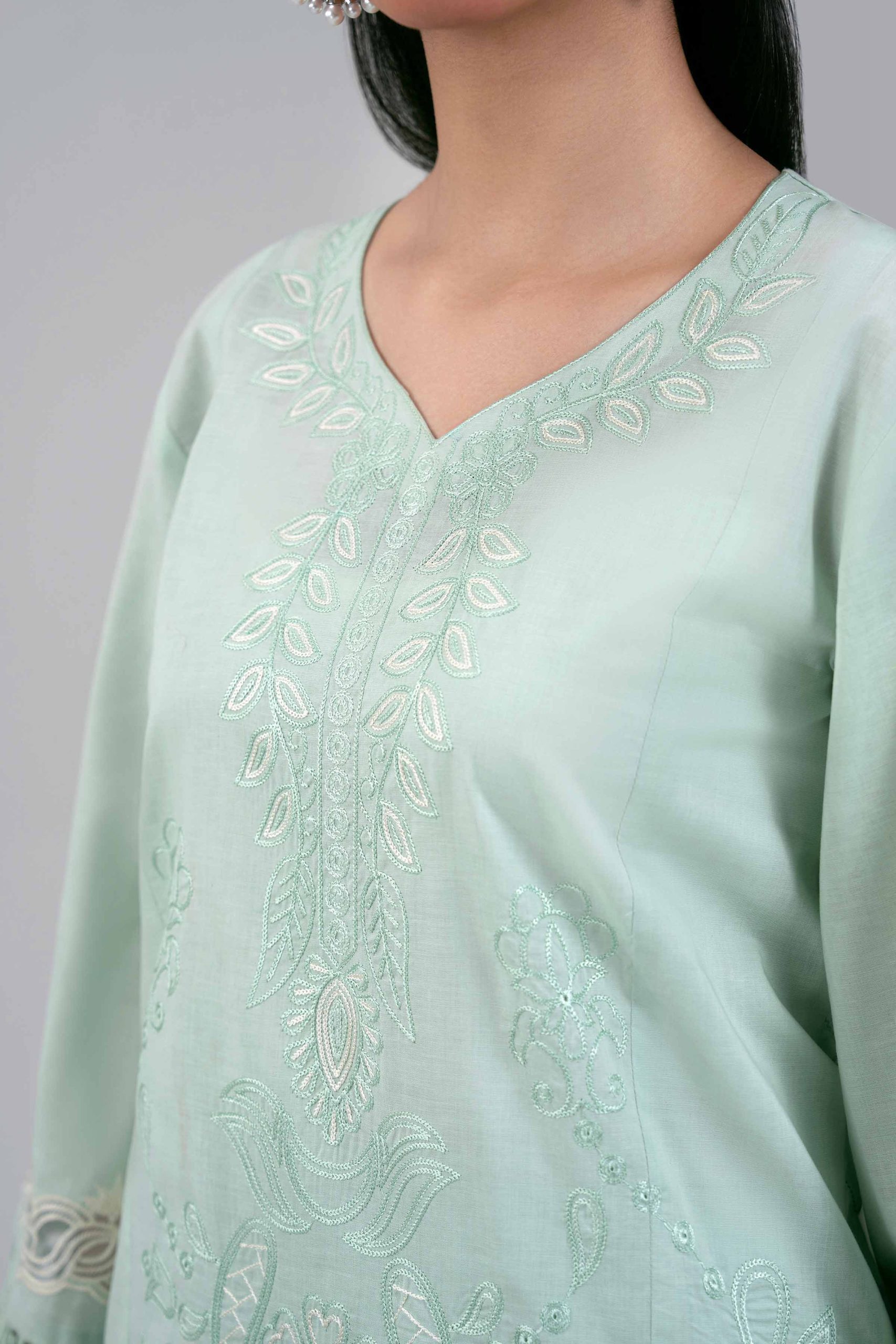 2 Piece - Digital Printed Embroidered Suit - 42601414 - Image 5