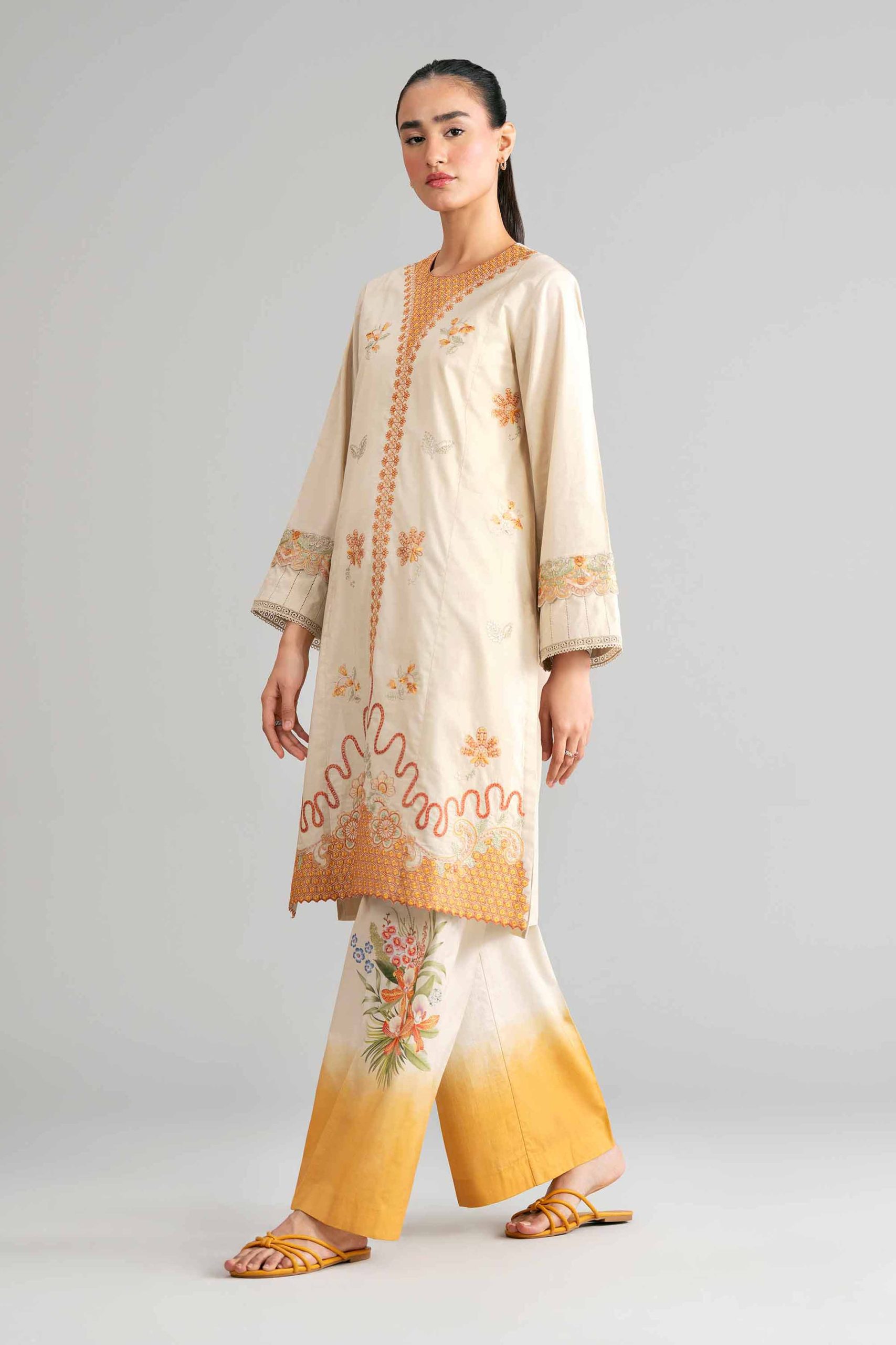 2 Piece - Digital Printed Embroidered Suit - 42601415 - Image 4