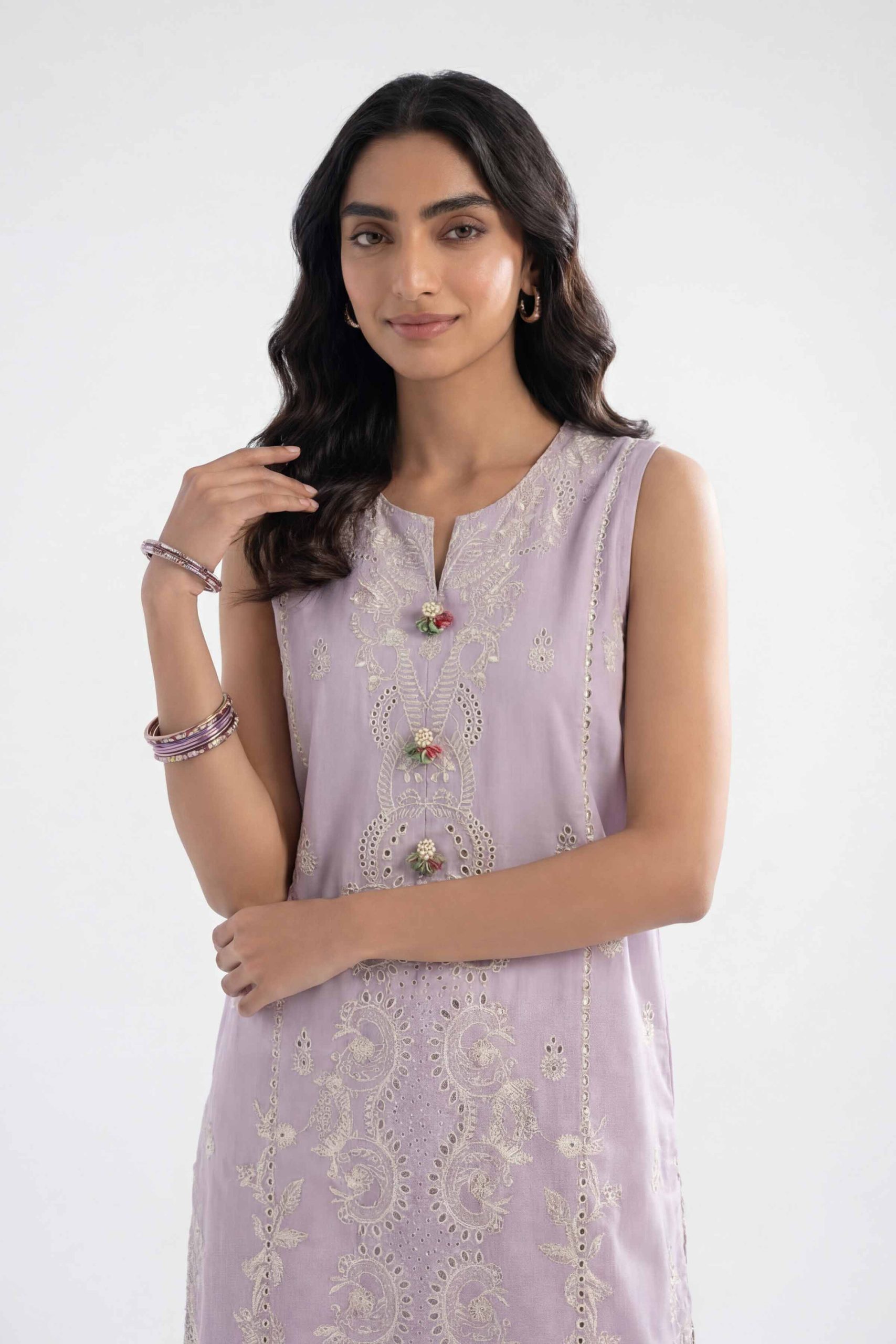 2 Piece - Digital Printed Embroidered Suit - 42601417 - Image 4