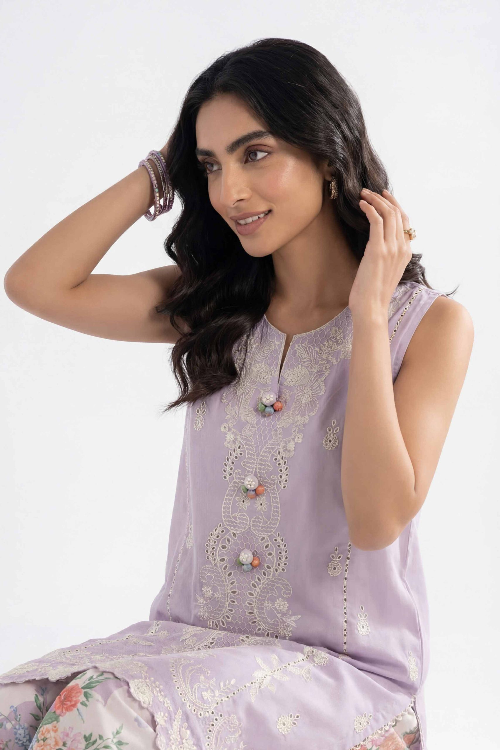2 Piece - Digital Printed Embroidered Suit - 42601417 - Image 2