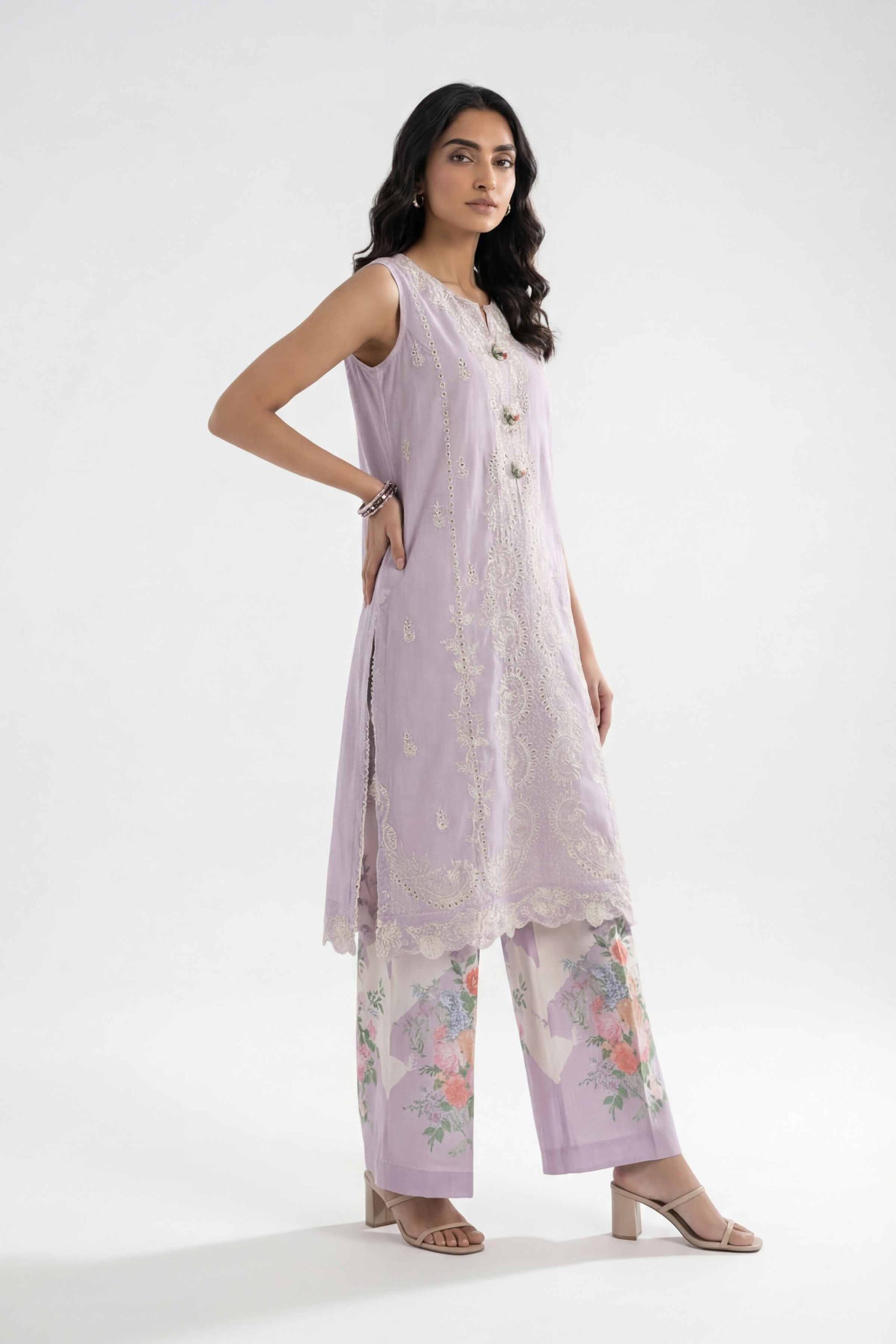 2 Piece - Digital Printed Embroidered Suit - 42601417 - Image 3
