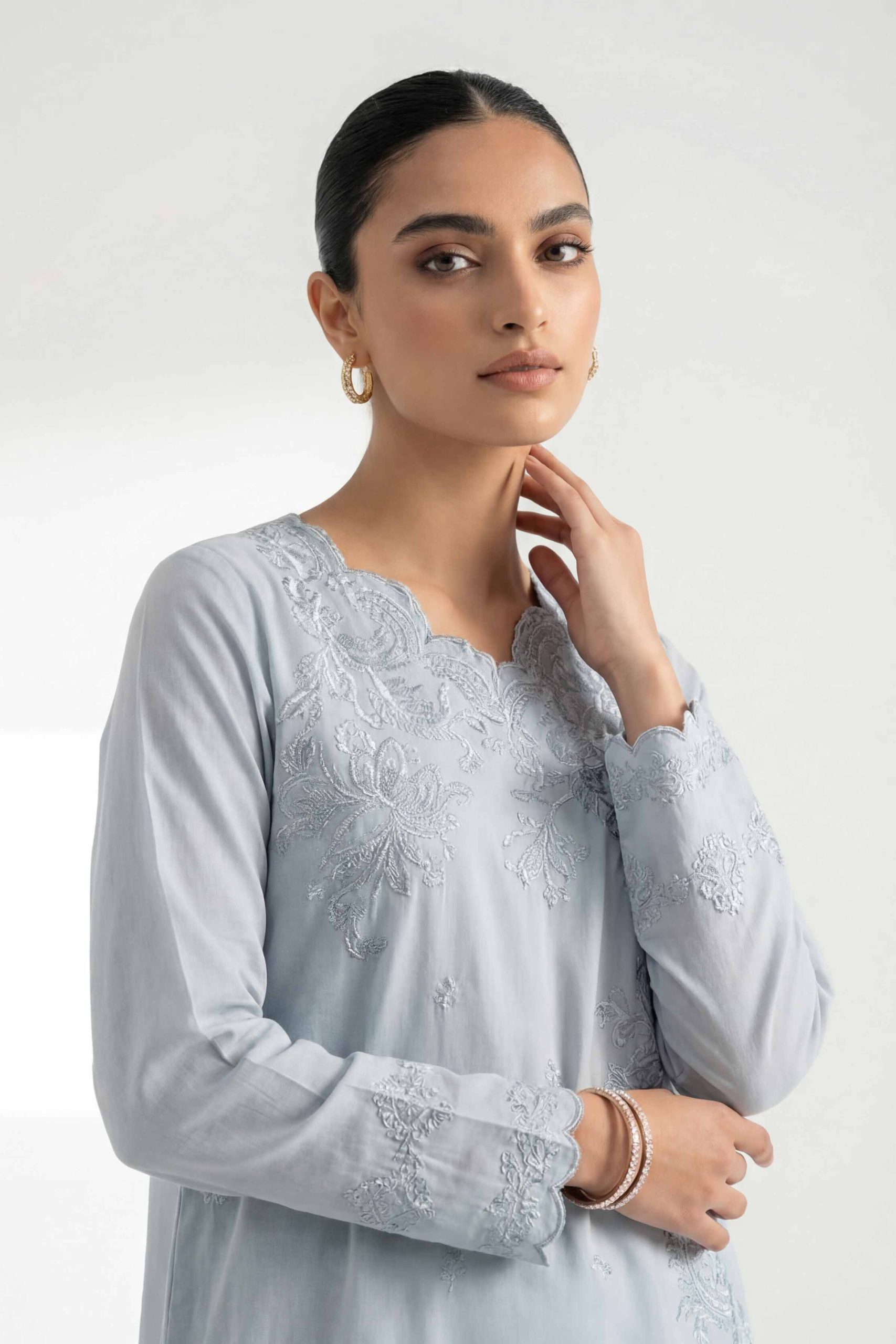 2 Piece - Digital Printed Embroidered Suit - 42601419 - Image 2