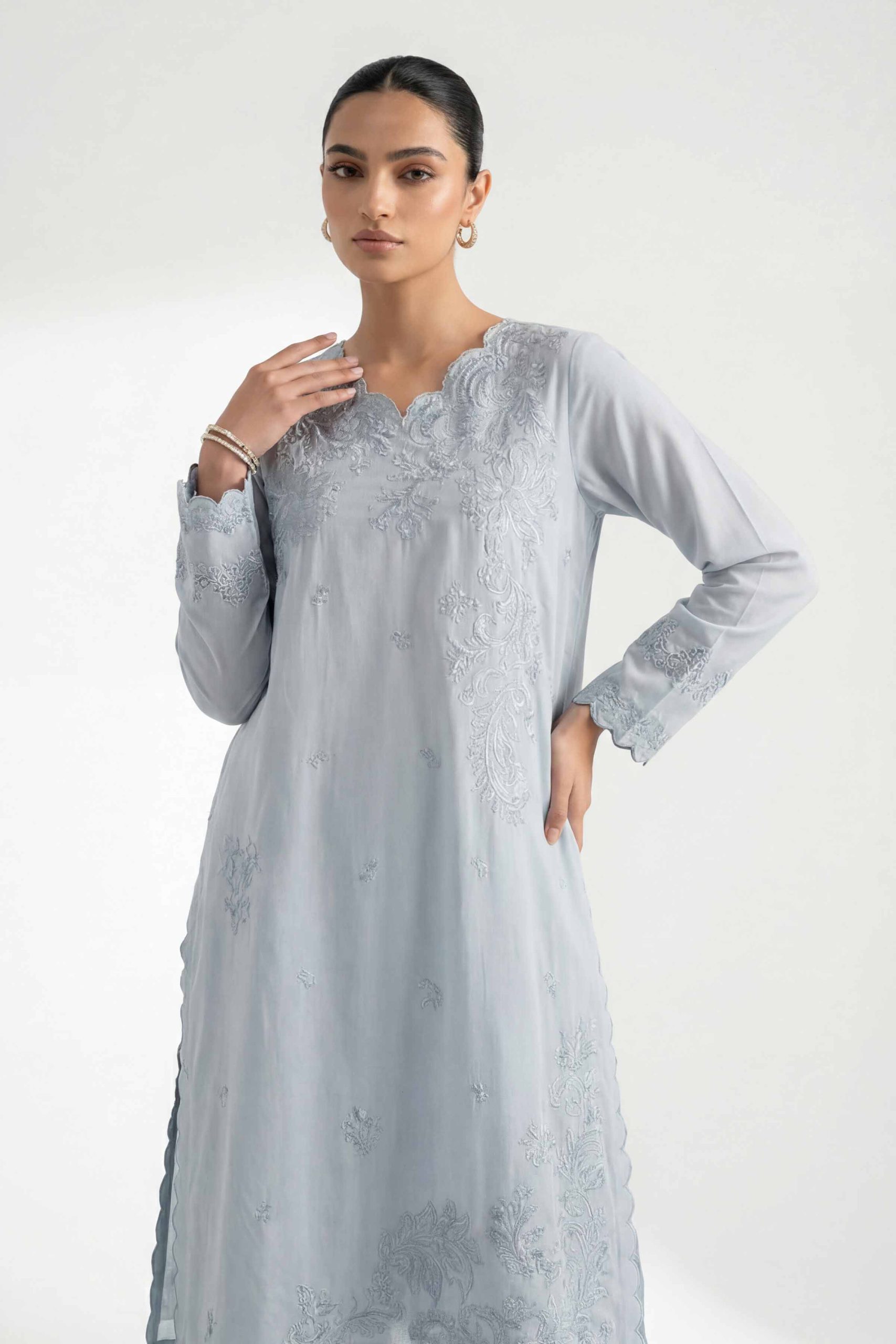 2 Piece - Digital Printed Embroidered Suit - 42601419 - Image 4