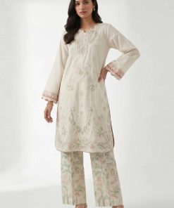 2 Piece - Digital Printed Embroidered Suit - 42601420