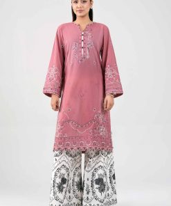 2 Piece - Digital Printed Embroidered Suit - 42601421