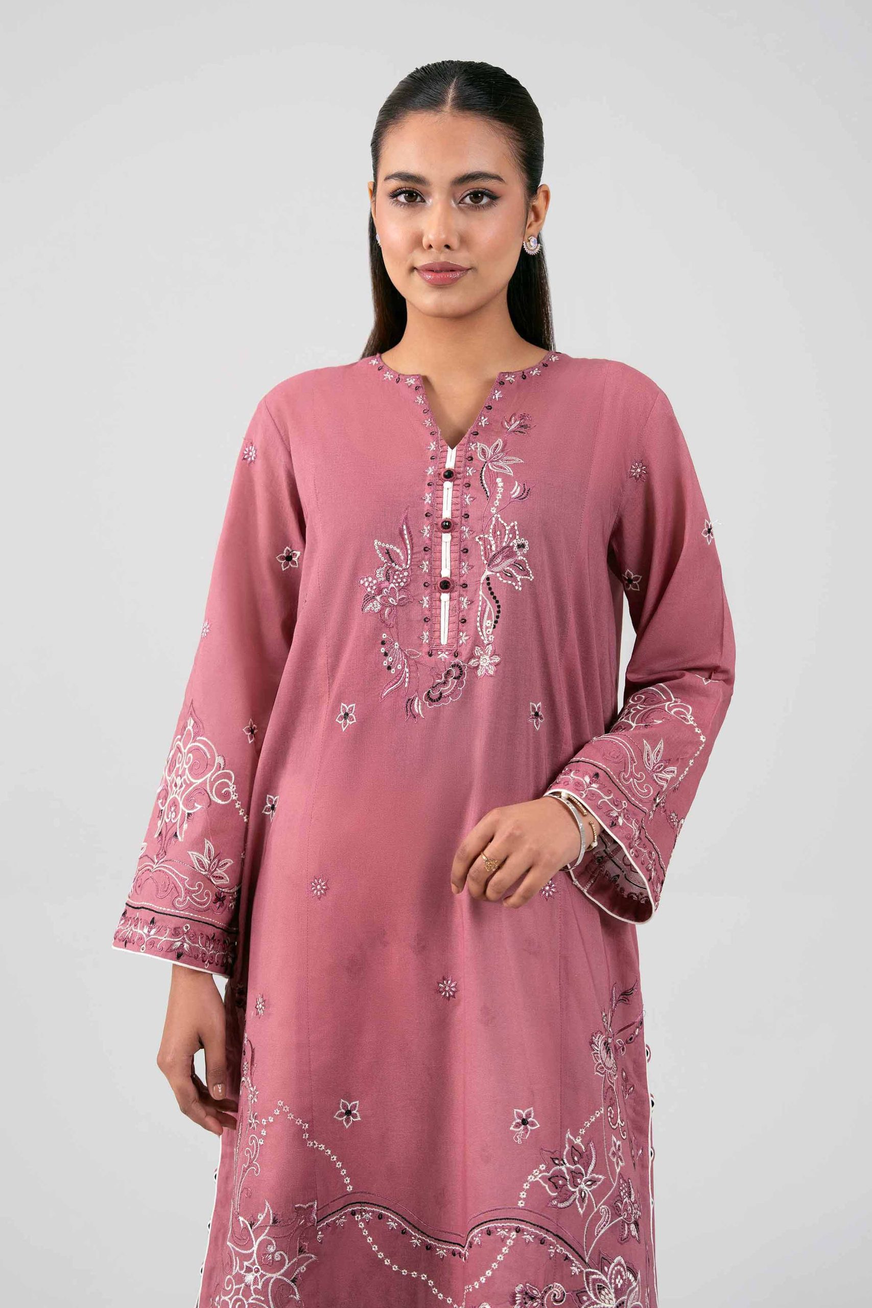 2 Piece - Digital Printed Embroidered Suit - 42601421 - Image 4