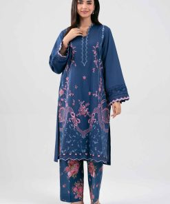 2 Piece - Digital Printed Embroidered Suit - 42601422