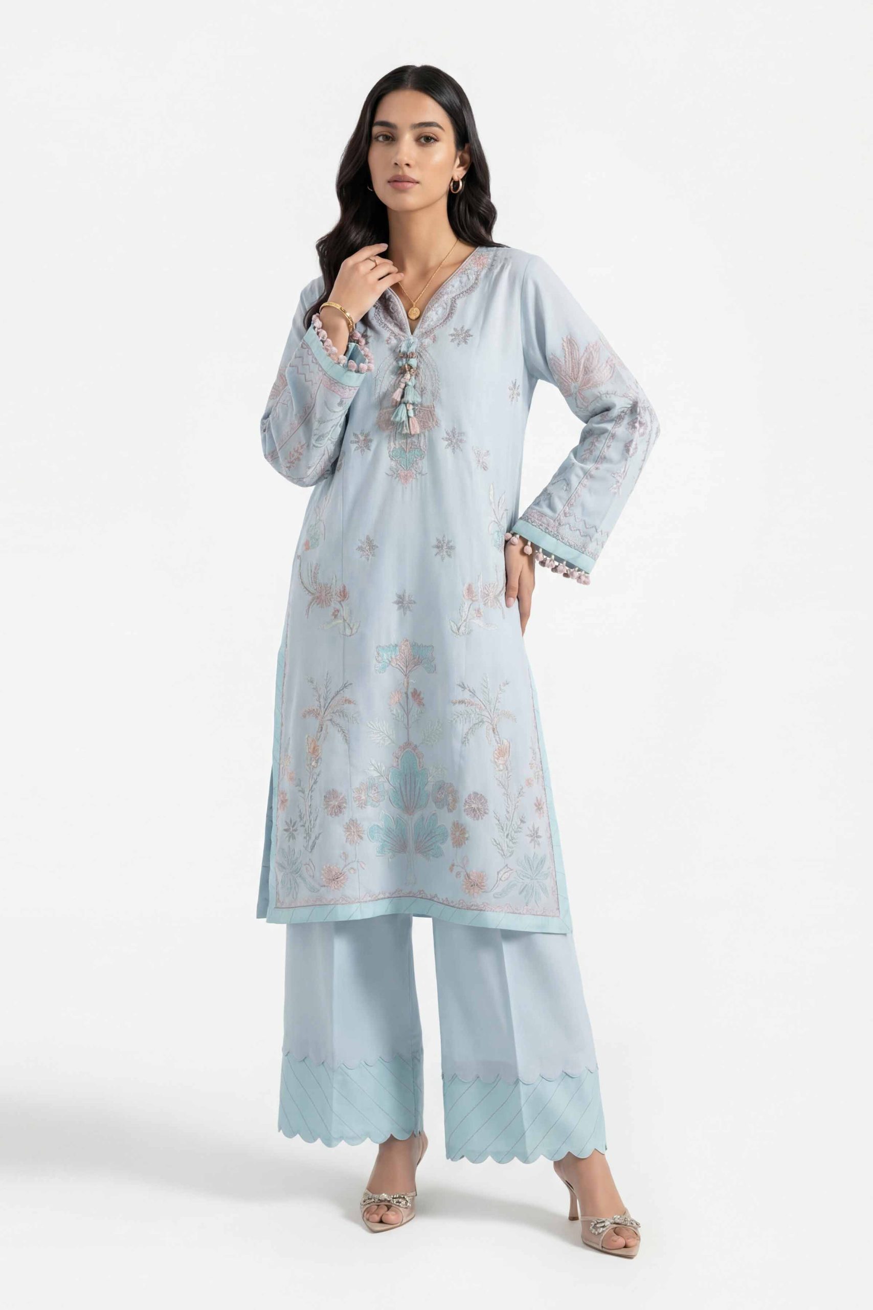 2 Piece - Embroidered Suit - 42601426