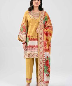 3 Piece - Digital Printed Embroidered Suit - 42601455